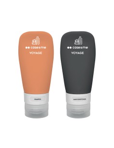 SBS CMVOYSILBOTSET260OK VOYAGE SET VIAGGIO DI FLACONI IN SILICONE NERO