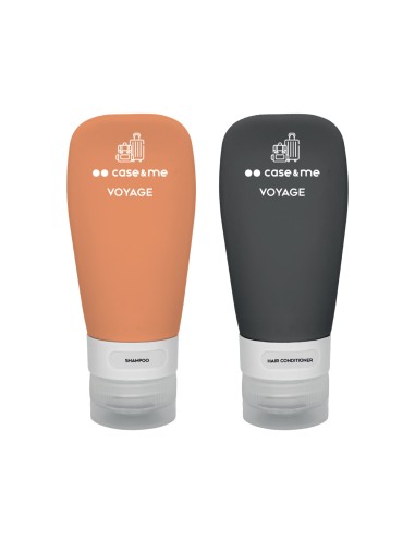 SBS CMVOYSILBOTSET260OK VOYAGE SET VIAGGIO DI FLACONI IN SILICONE NERO