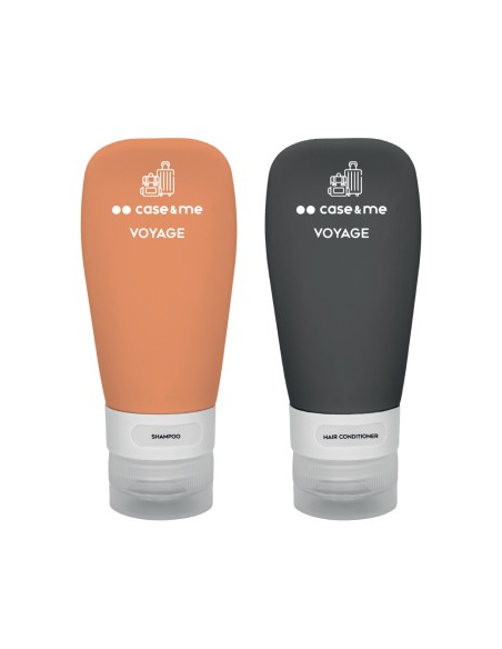 SBS CMVOYSILBOTSET260OK VOYAGE SET VIAGGIO DI FLACONI IN SILICONE NERO