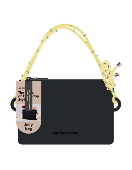 SBS CMSILBAGCUSTOMMBLK JELLY BAGS BORSA TAGLIA M IN SILICONE NERO