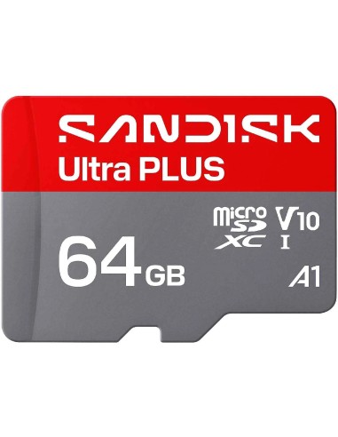 SANDISK MICROSD ULTRA PLUS 64GB + ADATTATORE SD V.150MB/S