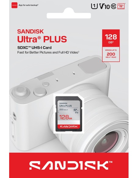SANDISK S.DIGITAL ULTRA PLUS 128GB L.200MB/S