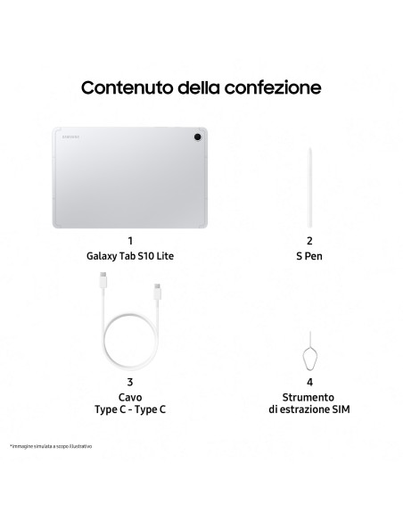 SAMSUNG X400N TABLET GALAXY TAB S10 LITE 10,9" 6GB 128GB WIFI