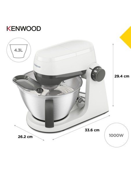 KENWOOD DL KHC30.000WH IMPASTATRICEPLANETARIA 1000W 7VEL/CIOTOLA 4,3LT