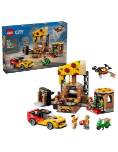 LEGO MY CITY CENTRO DI CONSEGNA PIZE CON VEICOLI 2