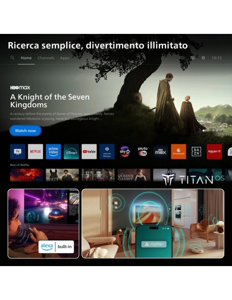 PHILIPS 55PQS8501/12 TVC 55" QLED  4K SMART AMBILIGHT TVSAT
