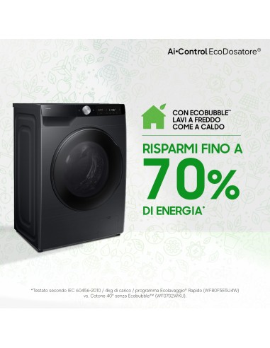 SAMSUNG WD90DG6G94BB LAVASC. 9/5KG A-10% 1400G NERA SLIM ECODOS WIFI