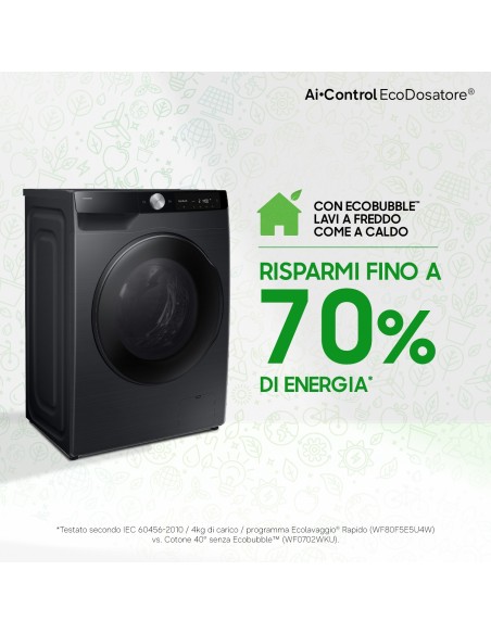 SAMSUNG WD90DG6G94BB LAVASC. 9/5KG A-10% 1400G NERA SLIM ECODOS WIFI