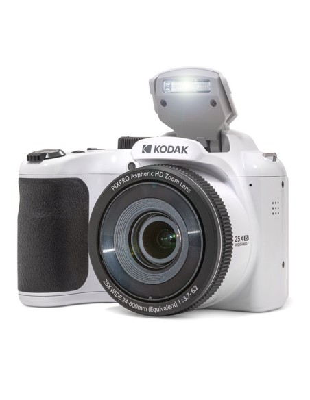 KODAK AZ255W BIANCO 16MP CMOS 25X 3" FHD B.AA FOTOCAMERA BRIDGE