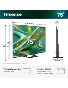 HISENSE 75E89S TVC 75" MINILED 4K  TV SAT DOLBY ATMOS 144HZ 2