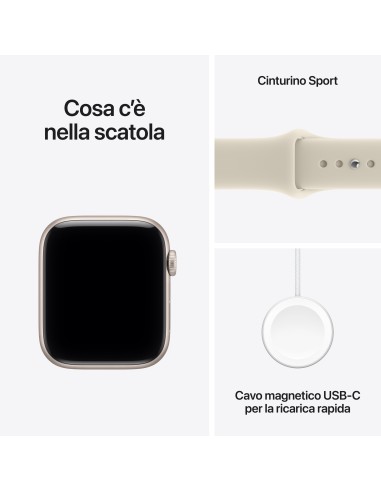 APPLE WATCH SE 3 GPS 44MM STARLIGHT ALUM. CASE WITH SAND SP. BAND S/M
