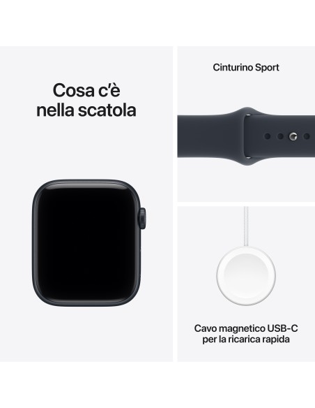 APPLE WATCH SE 3 GPS 44MM MIDNIGHT ALUM. CASE WITH NAVY BLUE SP. M/L