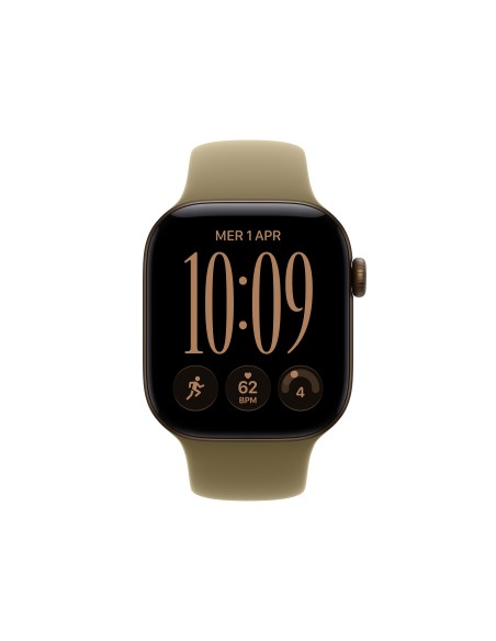 APPLE WATCH SERIES 12 GPS 42MM DARK BRONZE ALUM. CASE WITH OLIVE S/M