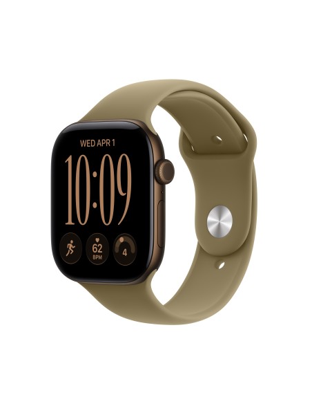 APPLE WATCH SERIES 12 GPS 46MM DARK BRONZE ALUM. CASE WITH OLIVE S/M