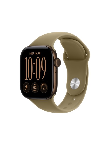 APPLE WATCH SERIES 12 GPS 42MM DARK BRONZE ALUM. CASE WITH OLIVE M/L