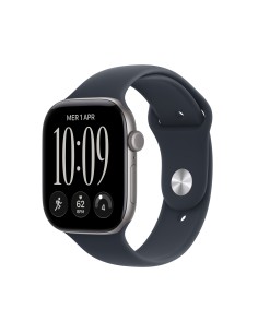APPLE WATCH SERIES 12 GPS 46MM SPACE GREY ALUM. CASE WITH NAVY BLU M/L