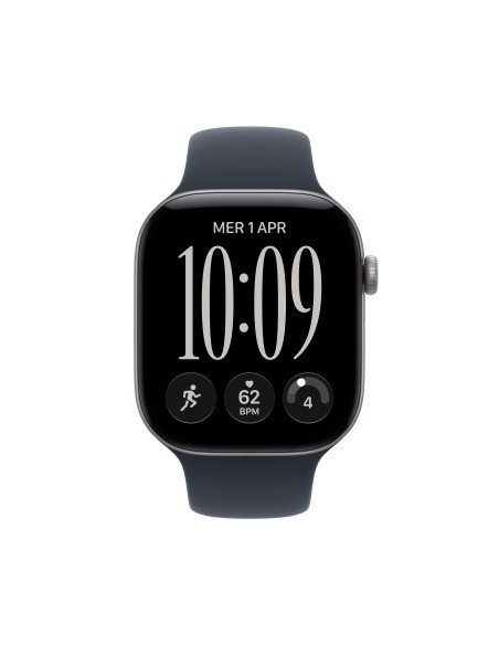 APPLE WATCH SERIES 12 GPS 46MM SPACE GREY ALUM. CASE WITH NAVY BLU M/L