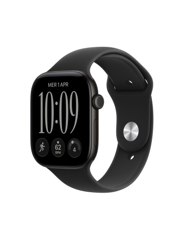 APPLE WATCH SERIES 12 GPS 46MM BLACK ALUM. CASE WITH BLACK SPORT M/L