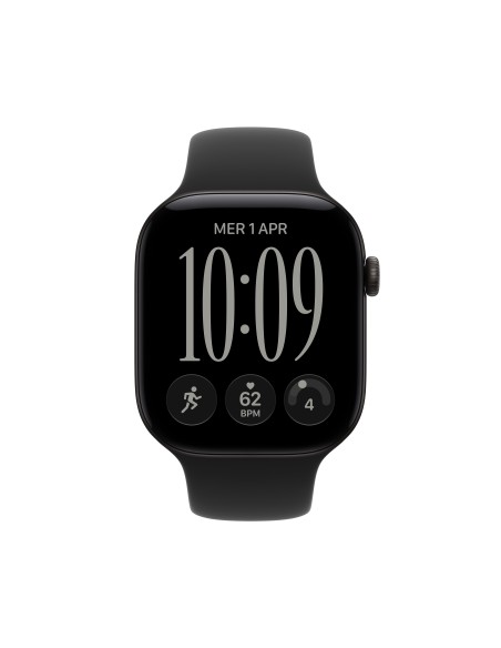 APPLE WATCH SERIES 12 GPS 46MM BLACK ALUM. CASE WITH BLACK SPORT S/M