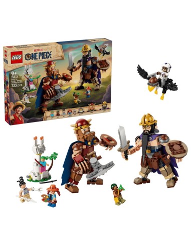 LEGO ONE PIECE DORI CONTRO BROGI   GIGANTI DI LITTLE GARDEN