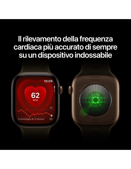 APPLE WATCH SERIES 12 GPS + CELL.  42MM BLACK ALUM. CASE WITH BLK S/M
