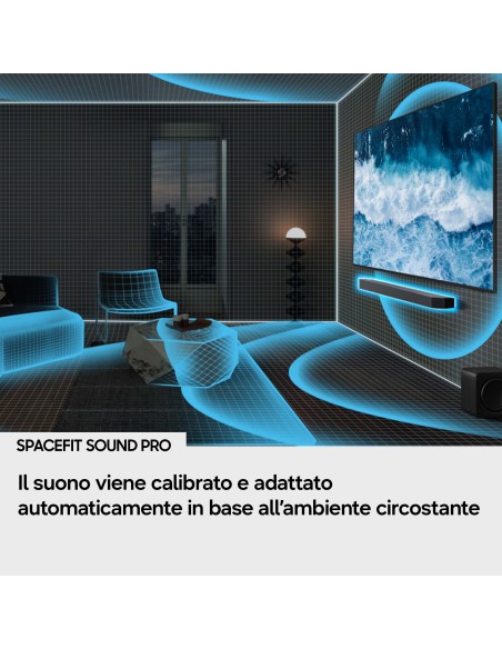 SAMSUNG HW-Q990H SOUNDBAR 11.1.4 + SUB WIRELESS 756W DOLBY ATMOS