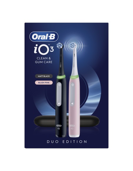 ORAL B POWER IO3 DUO NERO/ROSA     SPAZZOLINO ELETTRICO BIPACCO