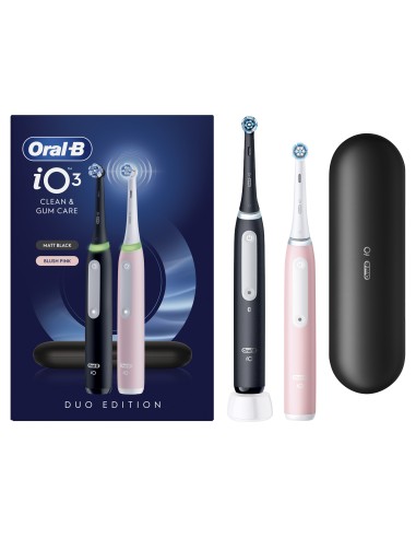 ORAL B POWER IO3 DUO NERO/ROSA     SPAZZOLINO ELETTRICO BIPACCO