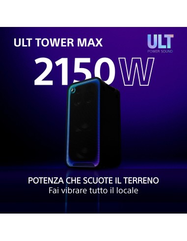 SONY SRSULT3000 ULT TOWER MAX 2150W DIFFUSORE BT 5.3