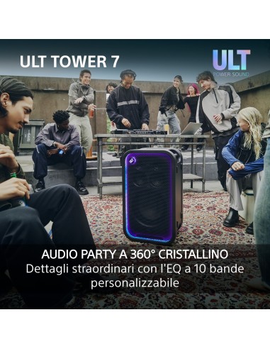 SONY SRSULT700 ULT TOWER 7 420W DIFFUSORE BT 5.3 IPX4 AUT.30 ORE