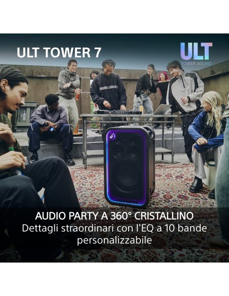 SONY SRSULT700 ULT TOWER 7 420W DIFFUSORE BT 5.3 IPX4 AUT.30 ORE