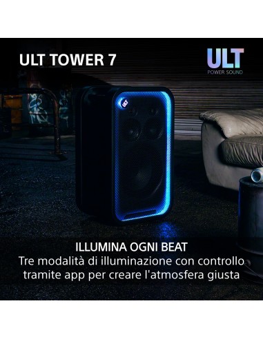 SONY SRSULT700 ULT TOWER 7 420W DIFFUSORE BT 5.3 IPX4 AUT.30 ORE