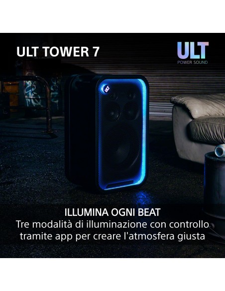 SONY SRSULT700 ULT TOWER 7 420W DIFFUSORE BT 5.3 IPX4 AUT.30 ORE