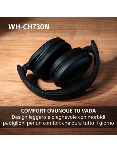 SONY WH-CH730P CUFFIA BT 6.0 ROSA NOISE CANC. DRIVER 30MM AUT.75 ORE