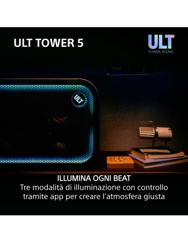 SONY SRSULT500 ULT TOWER 5 300W DIFFUSORE BT 5.3 IPX4 AUT.20 ORE