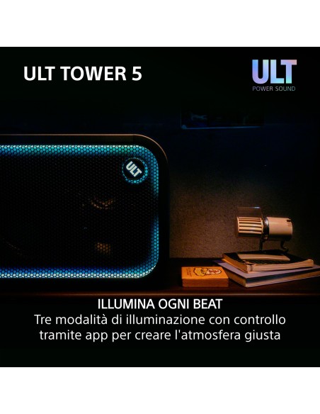 SONY SRSULT500 ULT TOWER 5 300W DIFFUSORE BT 5.3 IPX4 AUT.20 ORE