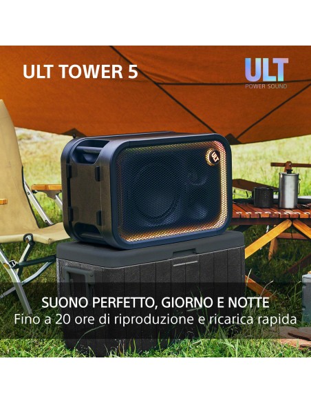SONY SRSULT500 ULT TOWER 5 300W DIFFUSORE BT 5.3 IPX4 AUT.20 ORE