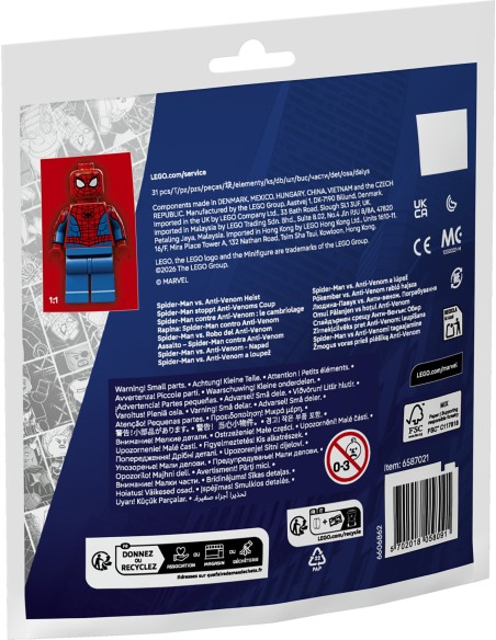 LEGO MINI BUILDS RAPINA: SPIDER-MANCONTRO ANTI-VENOM