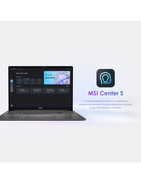 MSI MODERN 16S AI+ G3MG-076IT NOTEBOOK U7 355 16GB 1TB