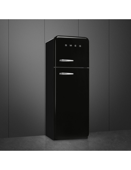 SMEG FAB30RBL6 FRIGO D.P. C ANNI 50 BLACK CERNIERA DX 294LT
