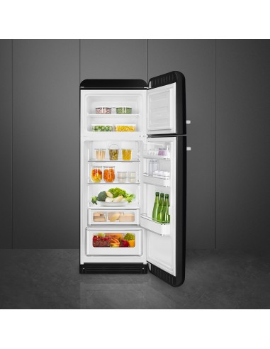 SMEG FAB30RBL6 FRIGO D.P. C ANNI 50 BLACK CERNIERA DX 294LT