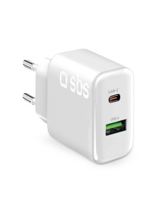SBS LATR1A1CPD70WW ALIM.RETE USB-C PD 70W/USB-A BIANCO