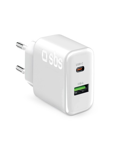 SBS LATR1A1CPD70WW ALIM.RETE USB-C PD 70W/USB-A BIANCO