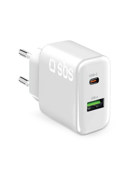 SBS LATR1A1CPD70WW ALIM.RETE USB-C PD 70W/USB-A BIANCO
