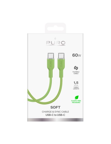 PURO PUCCCICON15MTGRN17 CAVO ICON USB-C/USB-C 1,5M VERDE