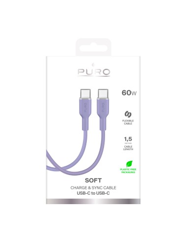 PURO PUCCCICON15MTPINK17 CAVO ICON USB-C/USB-C 1,5M ROSA