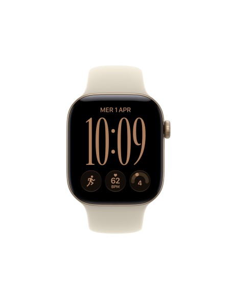 APPLE WATCH SERIES 12 GPS 42MM LIGHT GOLD ALUM. CASE WITH SAND SP. M/L