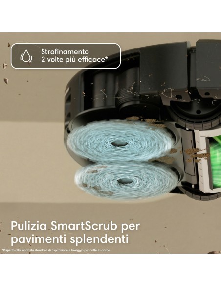 IROBOT ROOMBA PLUS 515 ROBOT AUTOWASH DOCK 2MOP ANTIGR. 22.000PA BLACK