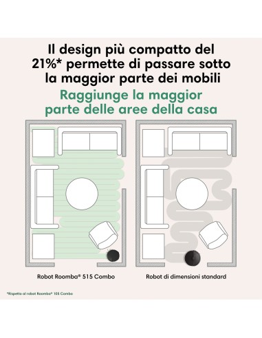IROBOT ROOMBA PLUS 515 ROBOT AUTOWASH DOCK 2MOP ANTIGR. 22.000PA BLACK