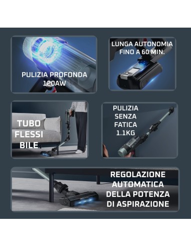 ROWENTA RH7A32 X-FORCE FLEX 10.80  SCOPA ELETTR. ALLERGY